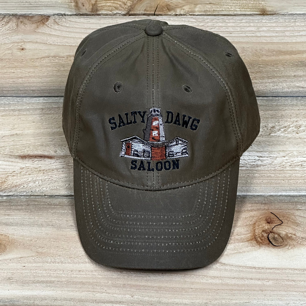 Oil Skin Taupe Hat New Logo 2023