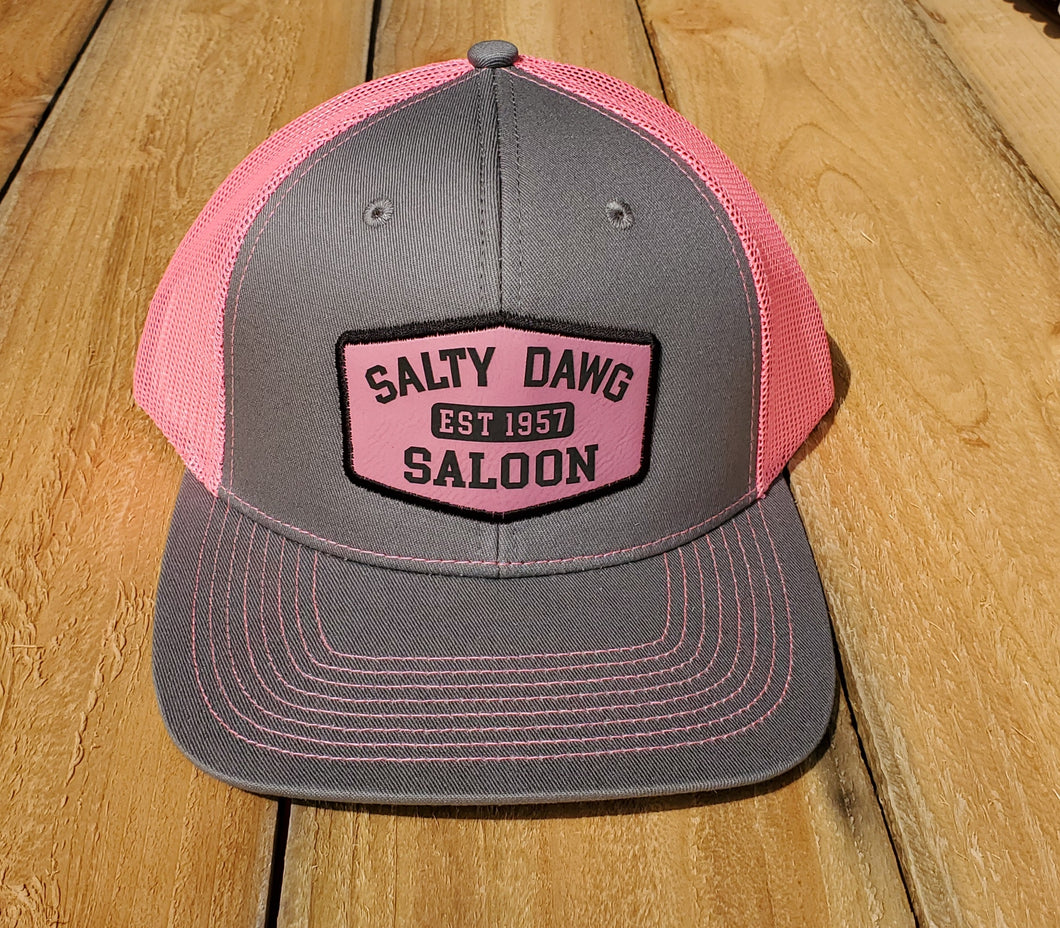 Charcoal and Neon Pink Trucker Cap
